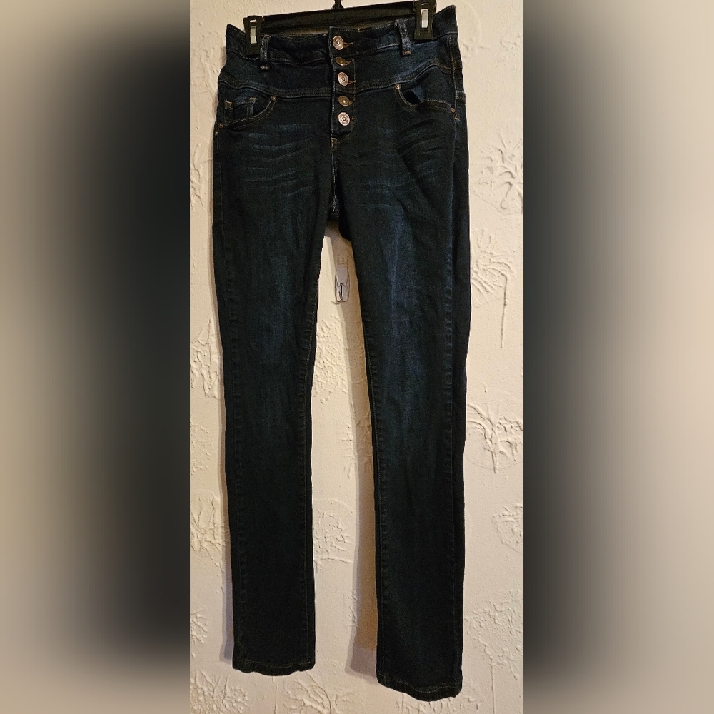 Skylar Delia Skinny Slender Jeans Dark Blue Size 5/6